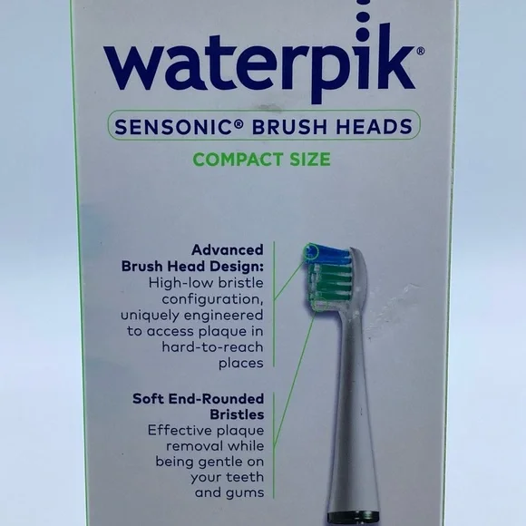 Waterpik Sensonic Standard Compact Size Tooth Brush Heads 3 Count SRSB-3W - Picture 3 of 7